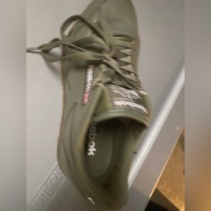 Reebok green shoes
